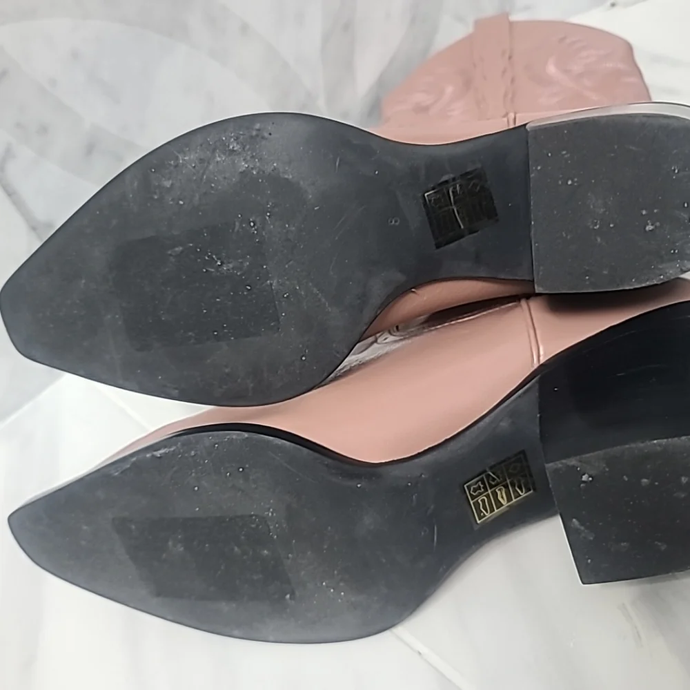 Jeffrey Campbell  Dagget Western Boots in pink rose sz 8 - Picture 6 of 8